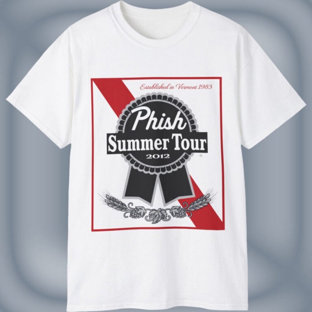 Phish Summer Tour 2012 Band Music Fan Streetwear Graphic Concert T-Shirt 91
